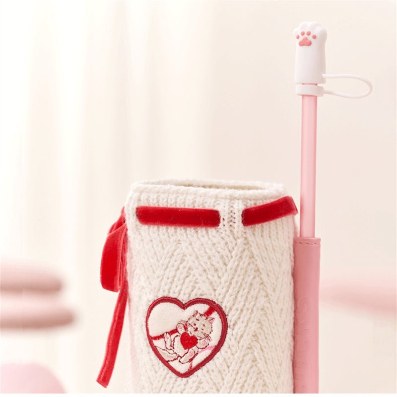 2024 China Starbucks Valentine'Day 19oz Double Drink SS Tumbler With Knitted Bag - Lynn StarbucksCup