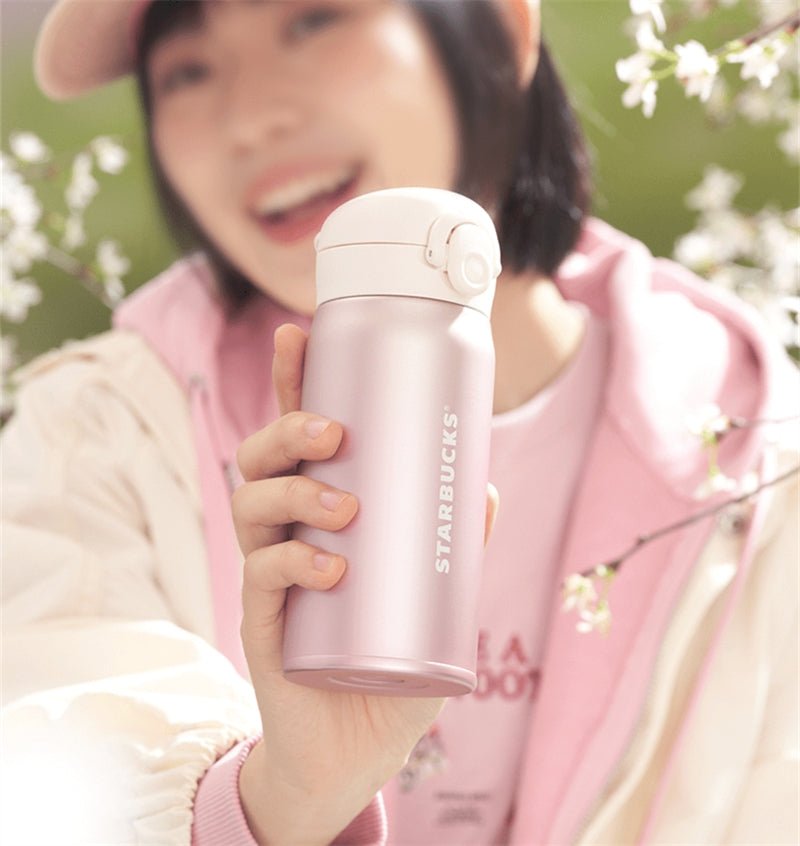 2024 China Starbucks Spring Pink Sakura SS Tumbler Straw Cup Mug - Lynn StarbucksCup