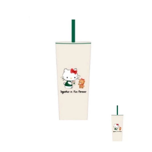 Starbucks X Hello Kitty SS Kitty with Tiny Chum Cold Cup W/Gift Box 16oz