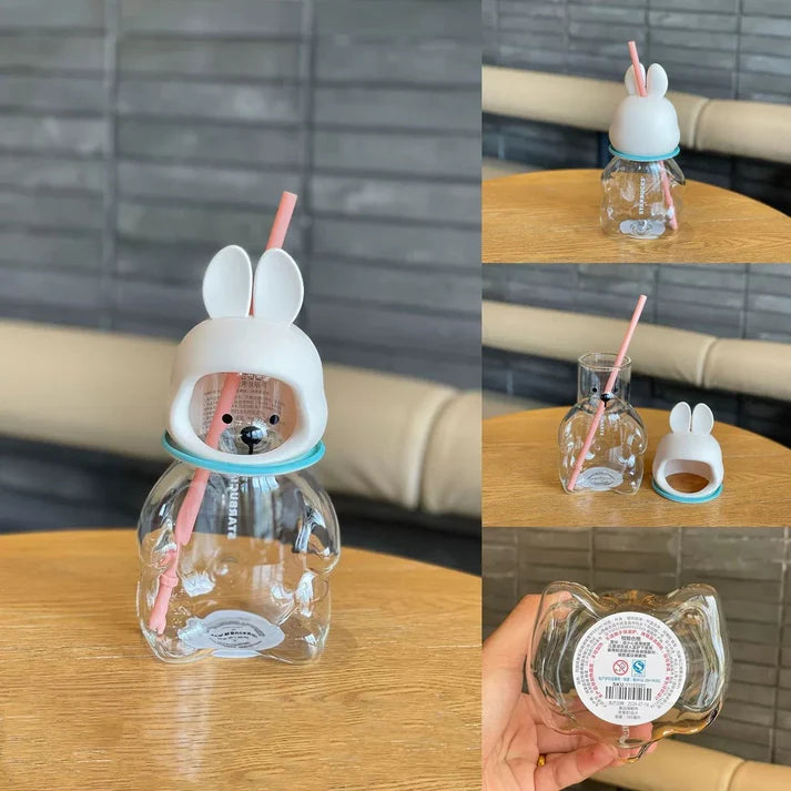 2024 China Starbucks Mid Autumn Astro Bunny In Cosmos 20oz Straw Glass