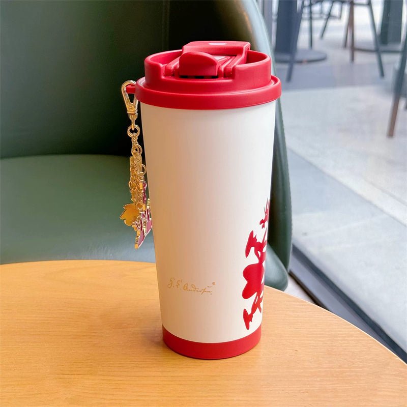 Starbucks 2023 China Christmas Series Paper-Cut White 16oz Stainless Cup - Lynn StarbucksCup