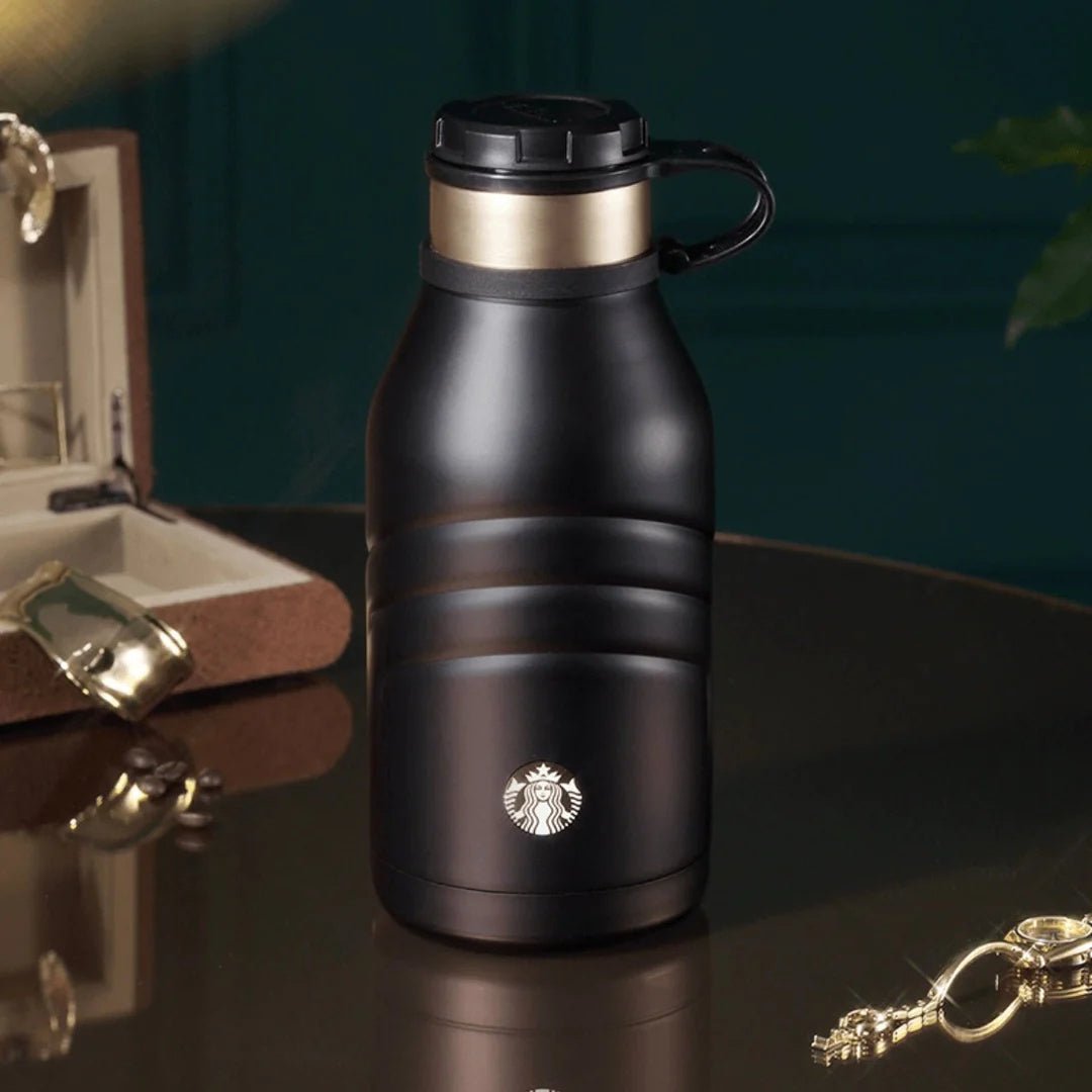 Starbucks 990ml/34oz Black Thermos Bottle - Lynn StarbucksCup