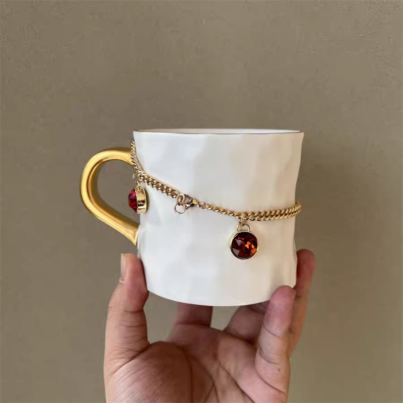 Starbucks 2023 China Coffee Treasure 340ml Mug with Radiant Gemstone Bracelet Ornament - Lynn StarbucksCup