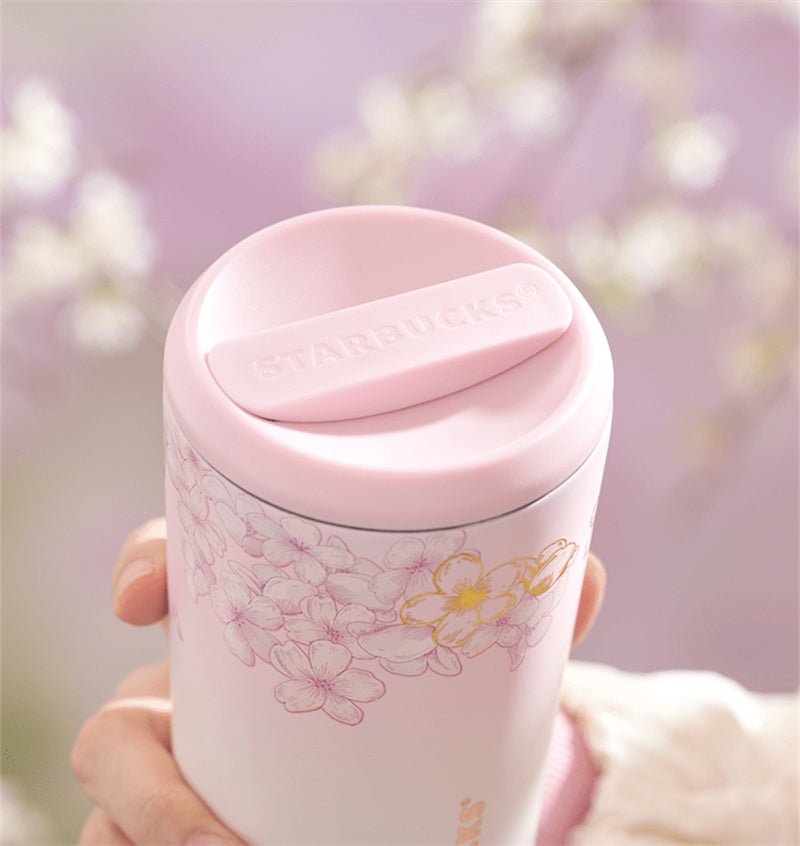 2024 China Starbucks Spring Pink Sakura SS Tumbler Straw Cup Mug - Lynn StarbucksCup