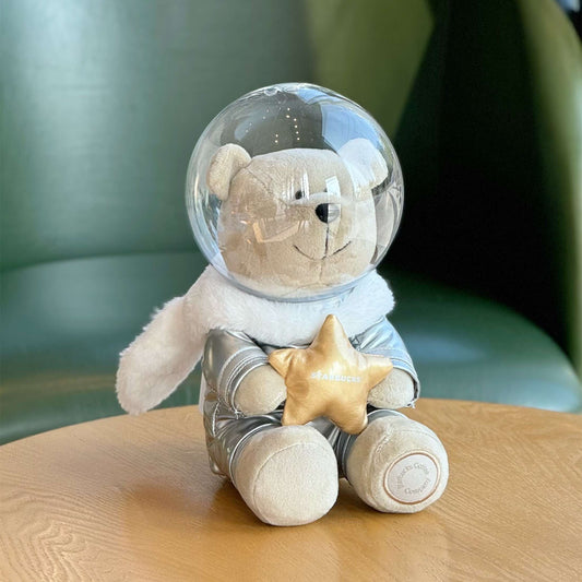 Starbucks China 2024 Mid Autumn Festival Removable Astronaut Bearista Plush Doll