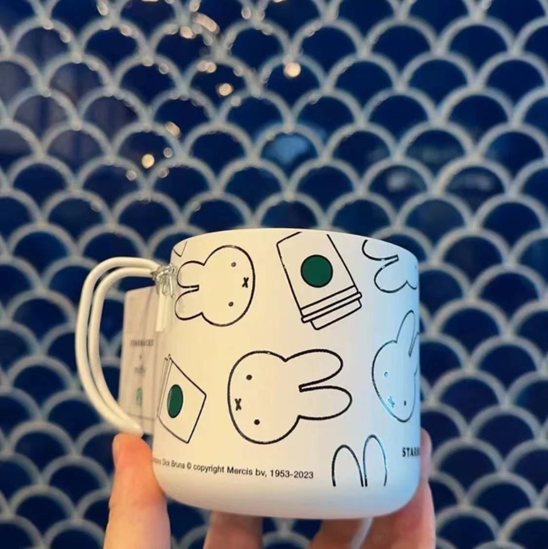 Limited Starbucks Miffy Collaboration SS Coffee Mug 12oz