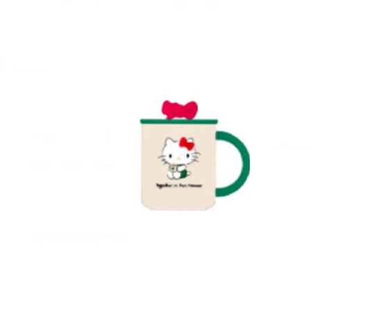 Starbucks X Hello Kitty Ceramic Kitty Holding Coffee Mug (W/Gift Box) 16oz