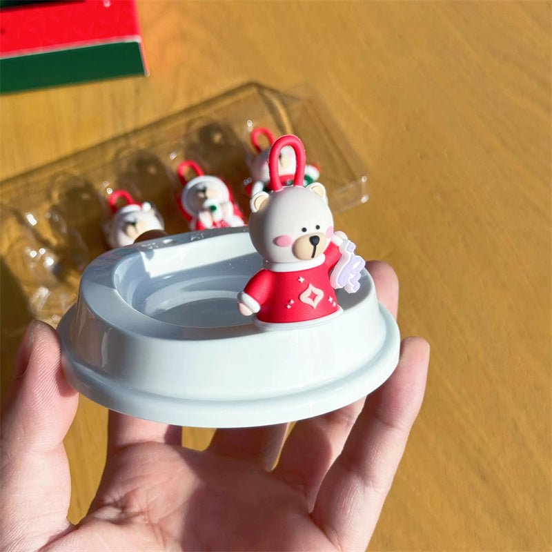 2023 China Starbucks Winter Series Christmas Cute Bearista Stopper Set - Lynn StarbucksCup