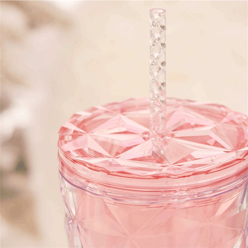 Starbucks 2023 China Christmas Pink Gradient 24oz Venti Diamond Cup Tumbler - Lynn StarbucksCup