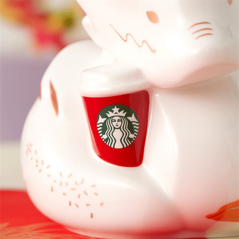 Lunar New Year Starbucks 2024 Chinese Year Of Dragon White Piggy Bank - Lynn StarbucksCup