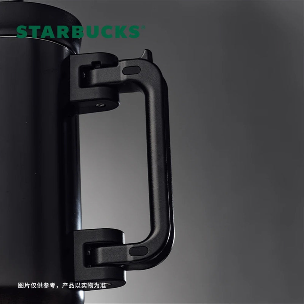 China Starbucks Black Silver Ombre Large Capacity SS Straw tumbler 1125ml/38oz