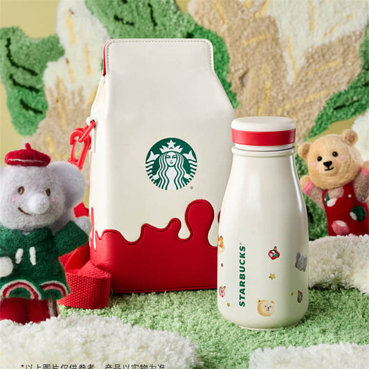 Starbucks Christmas 2024 China Cute Winter Animals 8oz SS Tumbler with Sleeve