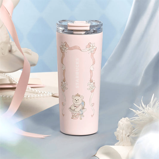 Starbucks Princess High Tea Ballet Bear 23oz Double Drink SS Tumbler