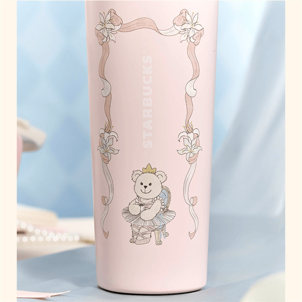 Starbucks Princess High Tea Ballet Bear 23oz Double Drink SS Tumbler