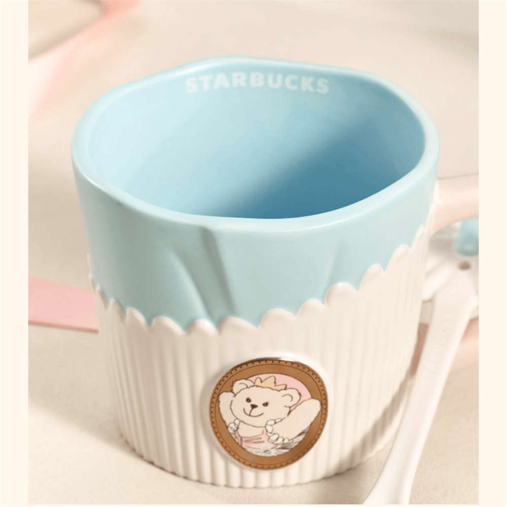 Starbucks Princess's Tea Time Ceramic Mug 400ml with Spoon