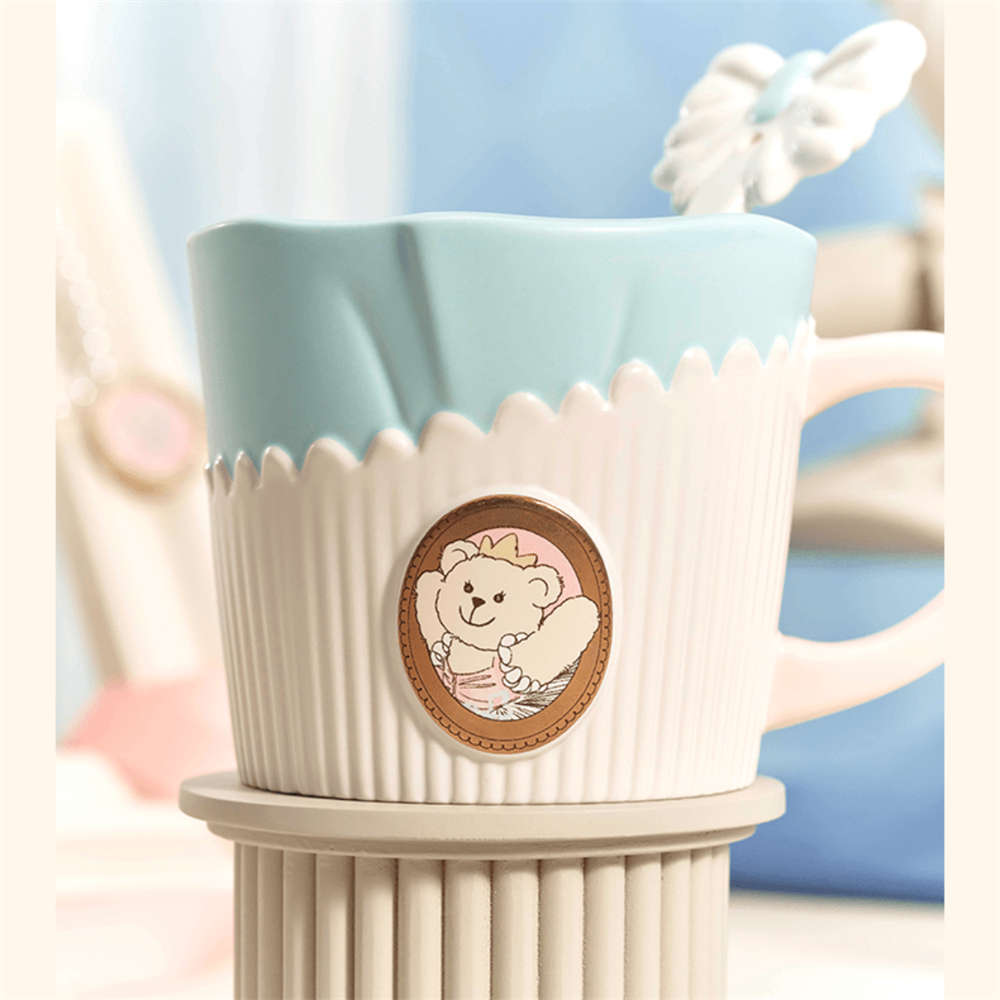 Starbucks Princess's Tea Time Ceramic Mug 400ml with Spoon