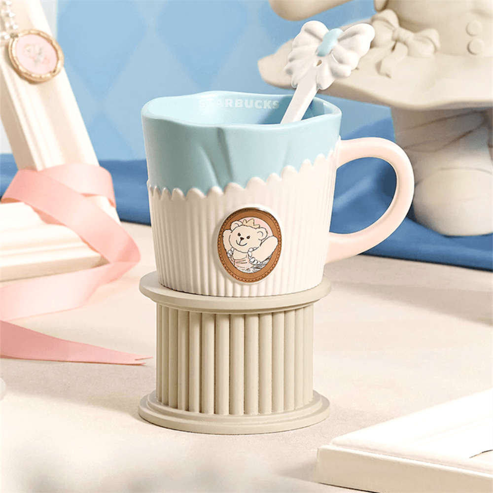 Starbucks Princess's Tea Time Ceramic Mug 400ml with Spoon