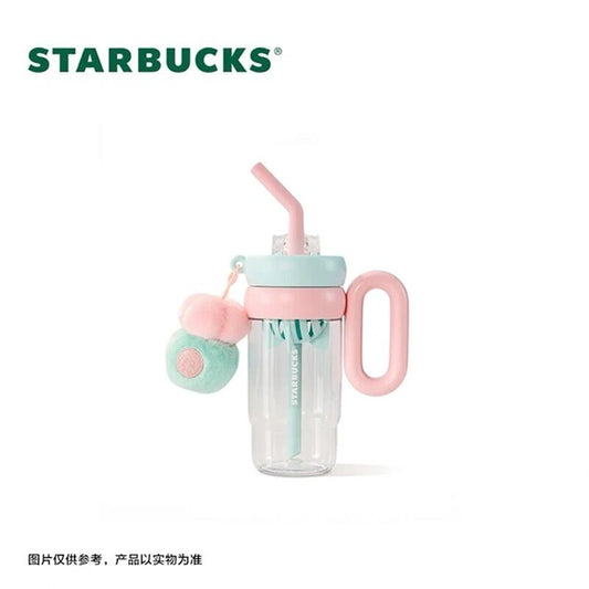 China Starbucks 2024 Summer Succulent 32oz Plastic Straw Cup with Keychain