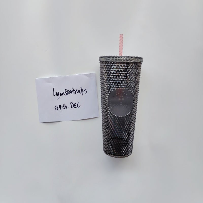 Starbucks+BlackPink Cup Studded 24oz Black Straw Cold Tumbler 2023 Korea Version - Lynn StarbucksCup