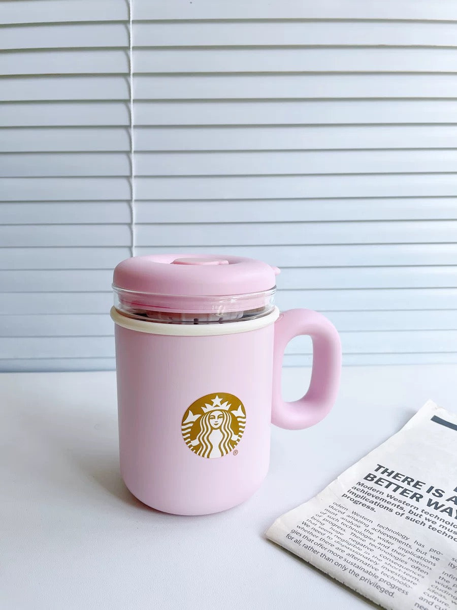 Starbucks 2024 China Summer Alpaca Paradise Pink SS Tea leakage Straw Cup 520ml