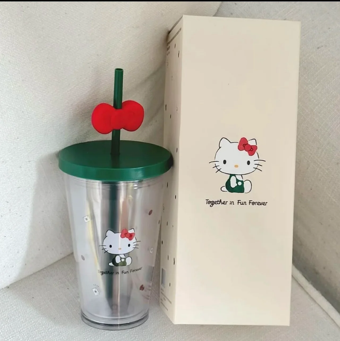 Starbucks-Hello Kitty with Coffee Beans Cold Straw Cup 16oz