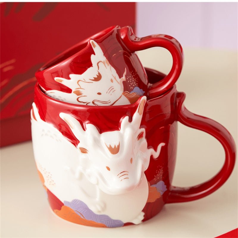 Starbucks China 2024 Year Of The Dragon 12oz/3oz Zodiac Mug Set Free Shipping  - Lynn StarbucksCup