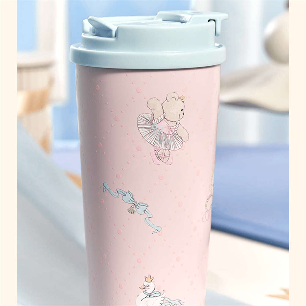 Starbucks 2024 Princess High Tea 16oz Double Drink SS Tumbler With Bear Chain