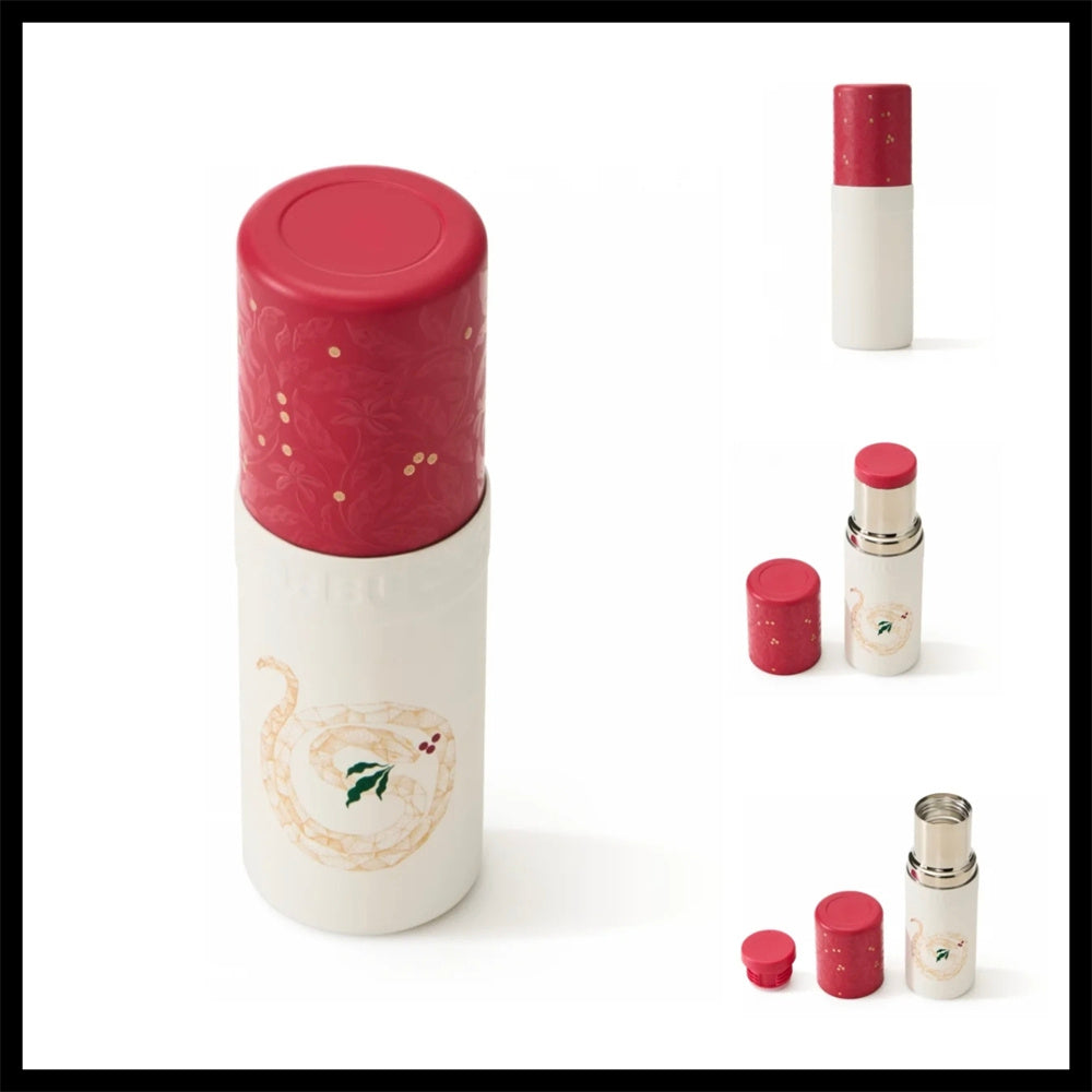 Starbucks 2025 China Snake Year 296ml SS Lipstick Shape Cup