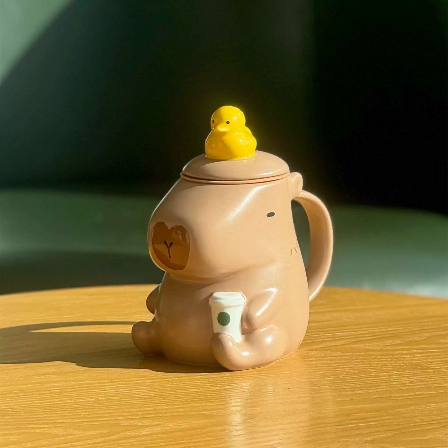 Starbucks 2025 China Valentine's Day Cute Capybara 12oz Ceramic Mug