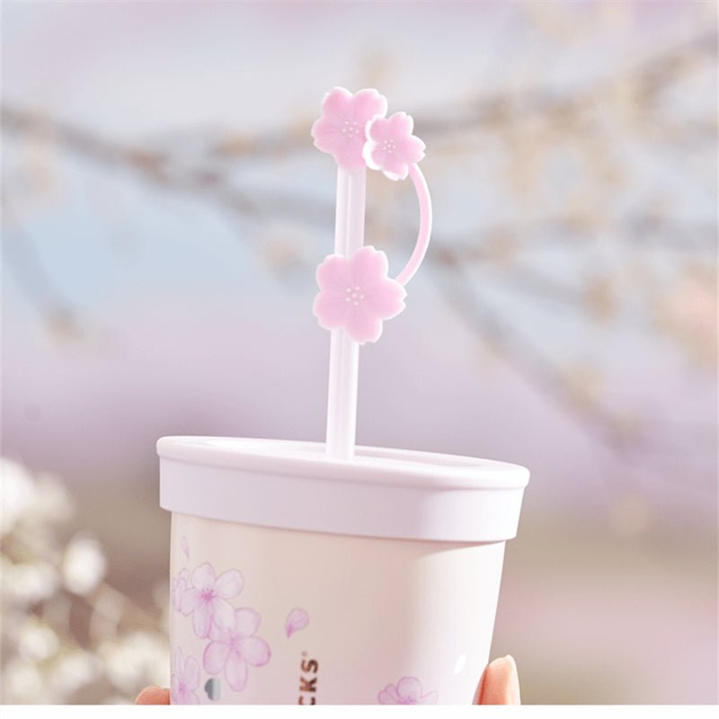 2024 China Starbucks Spring Pink Sakura 12oz SS Straw Cup With Cup Sleeve - Lynn StarbucksCup