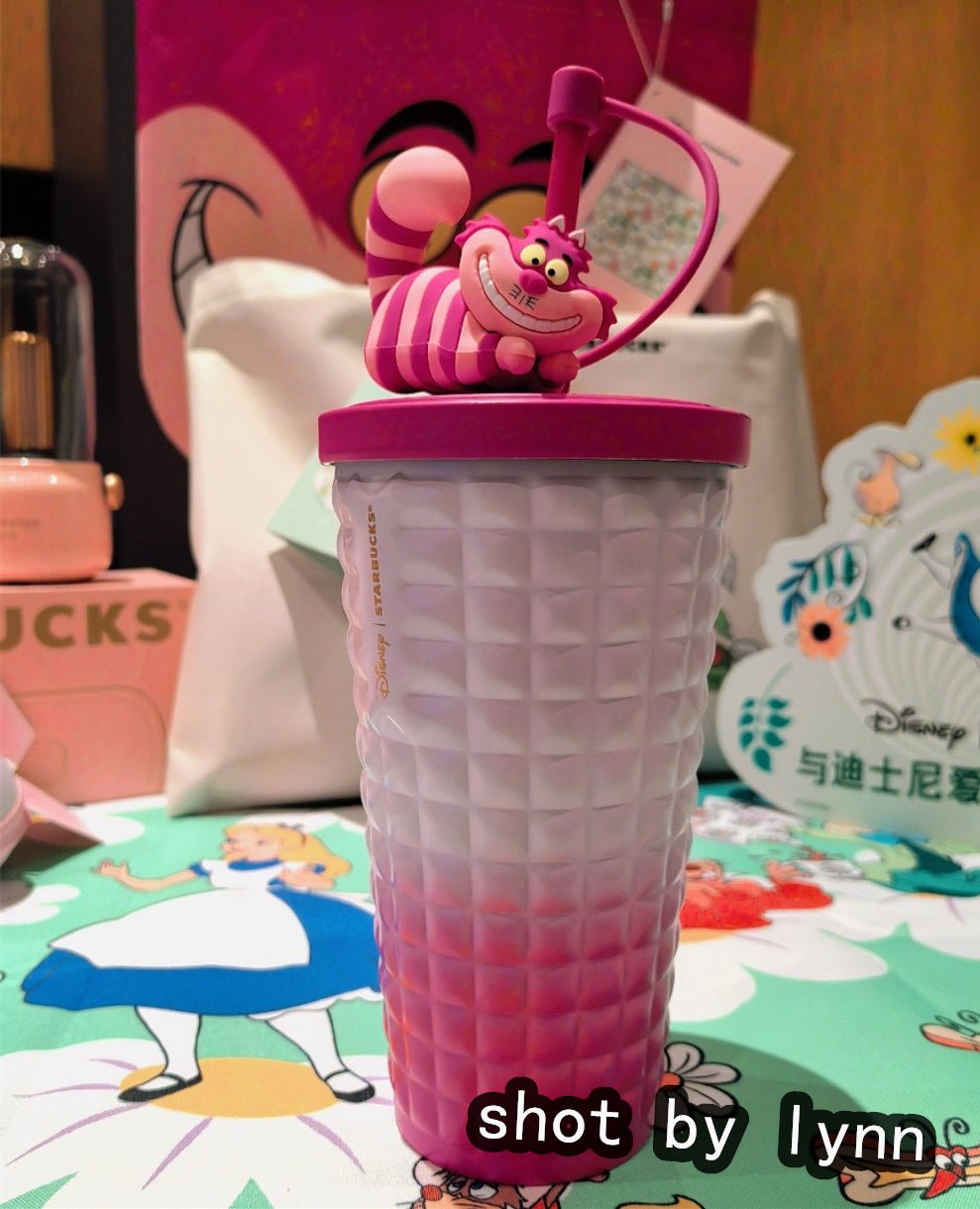 2024 China Starbucks Disney In the Wonderland Alice Cheshire Cat 20oz SS Tumbler - Lynn StarbucksCup