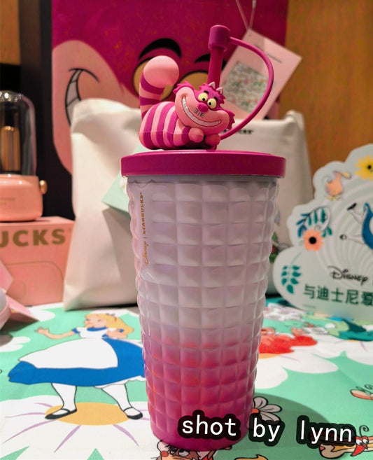 2024 China Starbucks Disney In the Wonderland Alice Cheshire Cat 20oz SS Tumbler - Lynn StarbucksCup