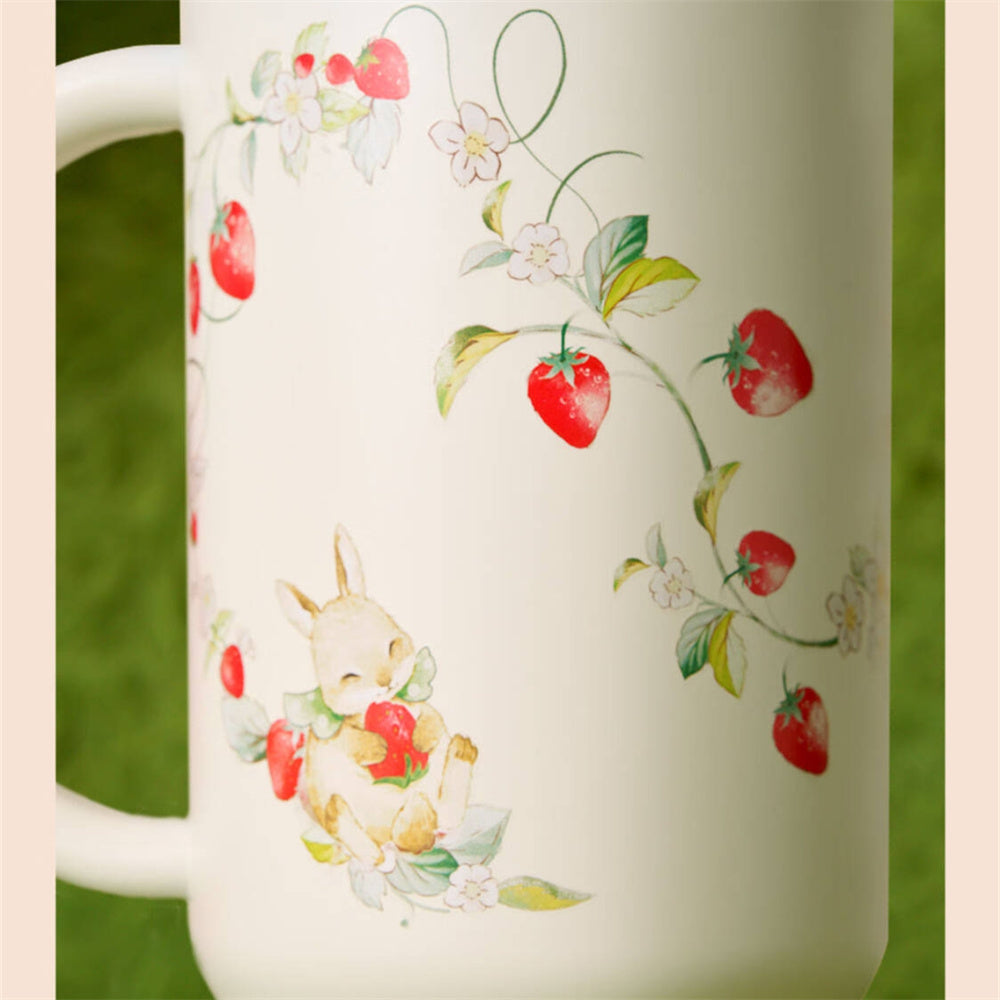 Starbucks China Strawberry Rabbit 1189ml/40oz SS Double Mouthed Cup