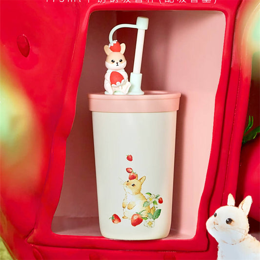 Starbucks China Strawberry Rabbit 473ml SS Straw Tumbler with Topper