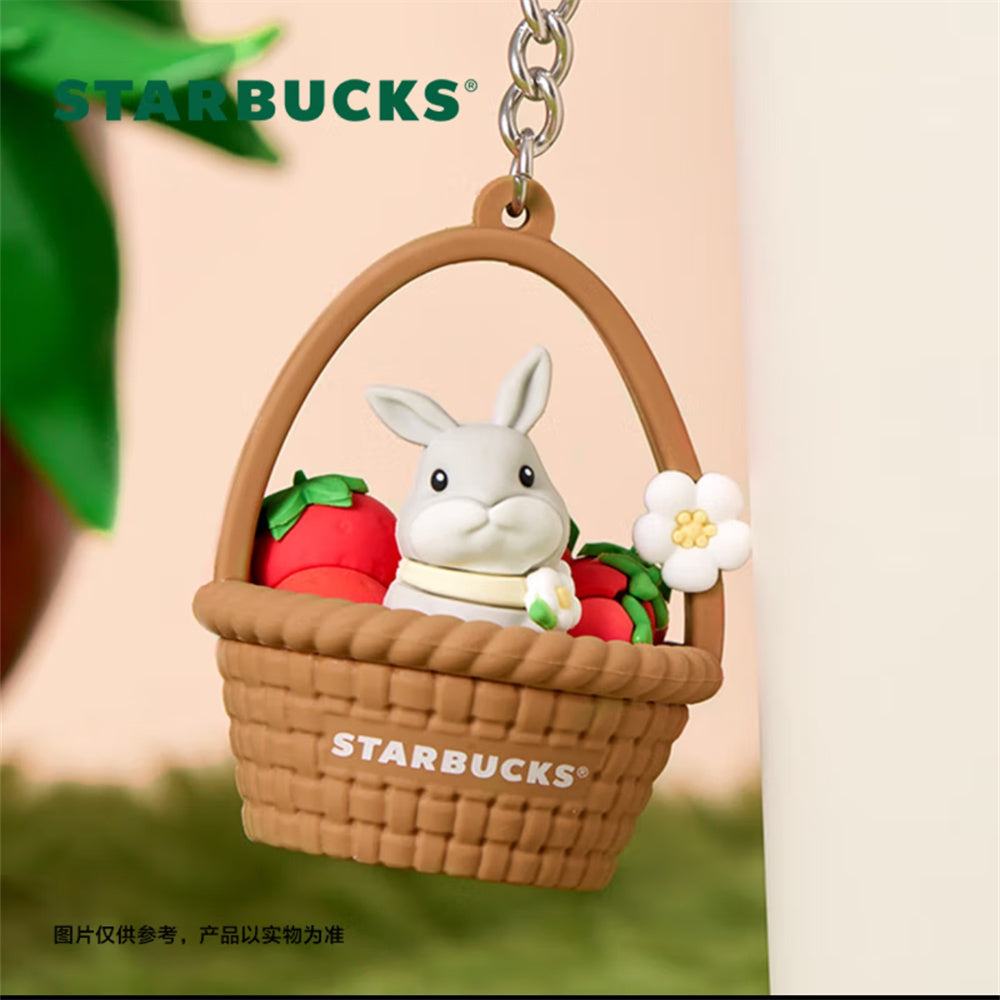 Starbucks China Strawberry Rabbit 480ml SS Double Mouthed Cup with Ornament