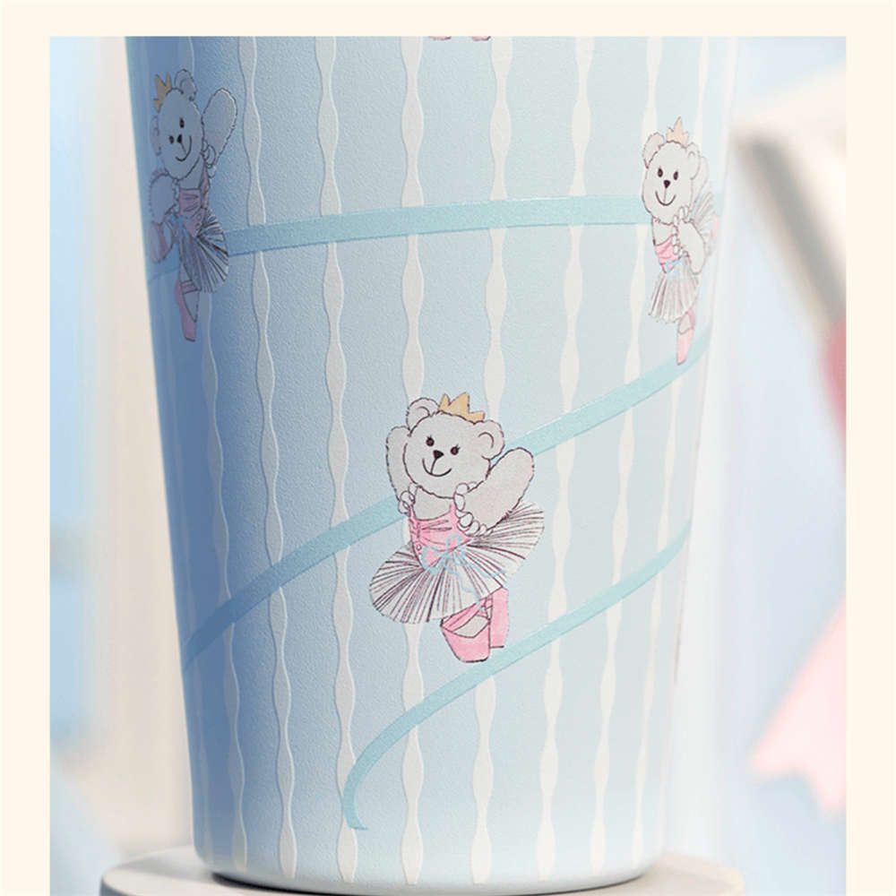 Starbucks Princess's High Tea SS 550ml/19oz Blue Straw Cup with Bear Topper