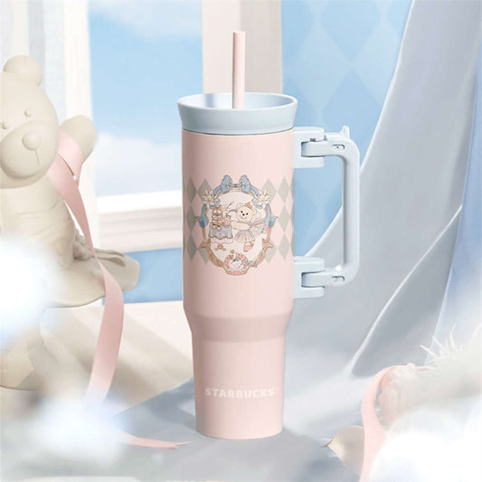 Starbucks Princess's High Tea Stainless Steel 1125ml/38oz Pink Straw Tumbler